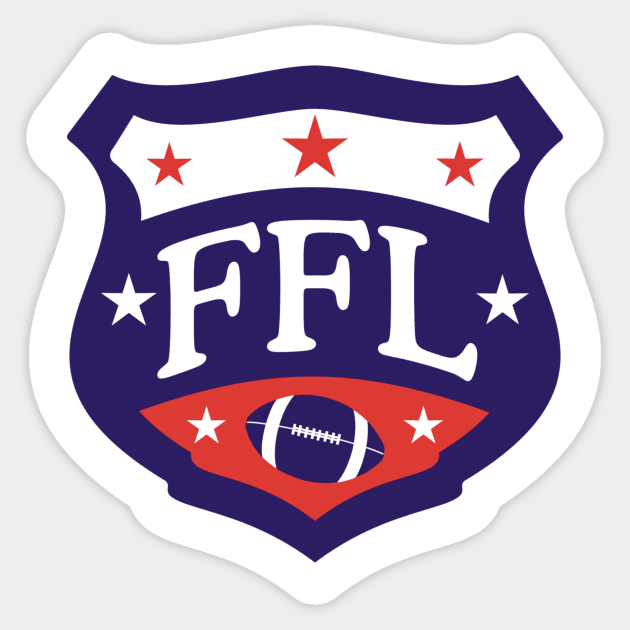 Fantasy Football League Shield Fantasy Football League Sticker
